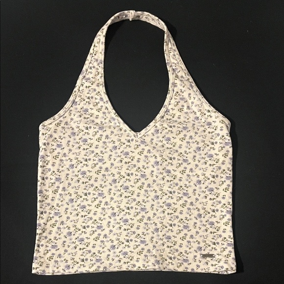 Hollister Floral Halter Top - Size Small - Picture 1 of 5
